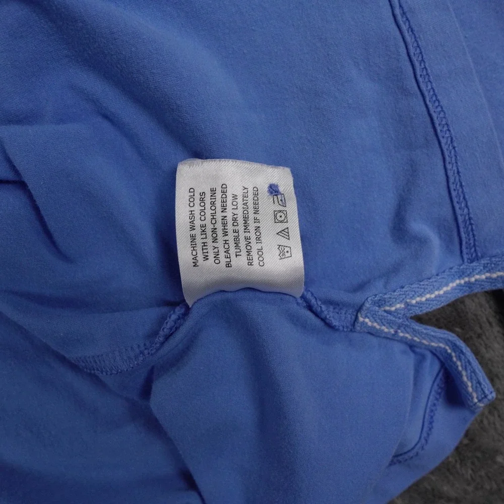 Coolibar Mens XL Coppitt Long Sleeve‎ Weekend Polo Shirt Blue UPF 50+ Beach Surf